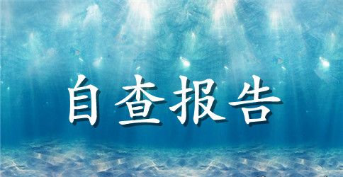 物价局自查报告范文