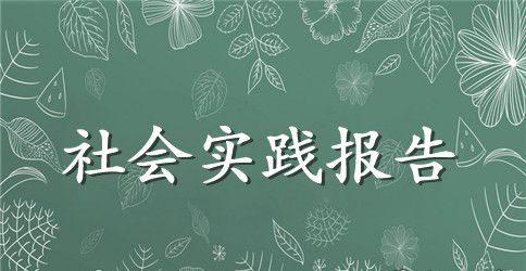 关于暑期实践报告汇编7篇