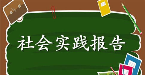 大学生暑期个人社会实践报告精选范文