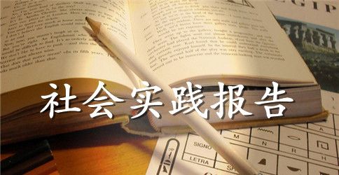 在校大学生暑期社会实践报告范文