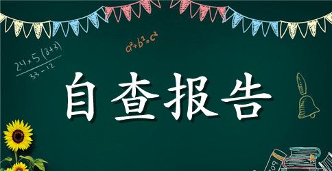 【必备】个人自查报告三篇