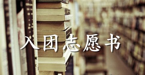 大学入团志愿书对团的认识