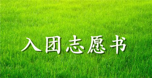 高二入团志愿书500字范文