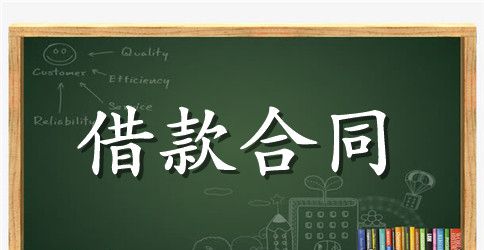 最新的银行简易借贷合同范本