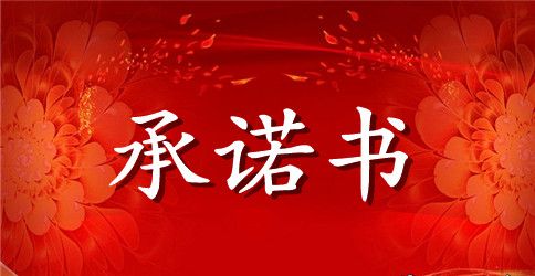 个人承诺书范文模板